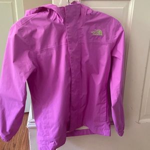 Girls north face rain jacket.
